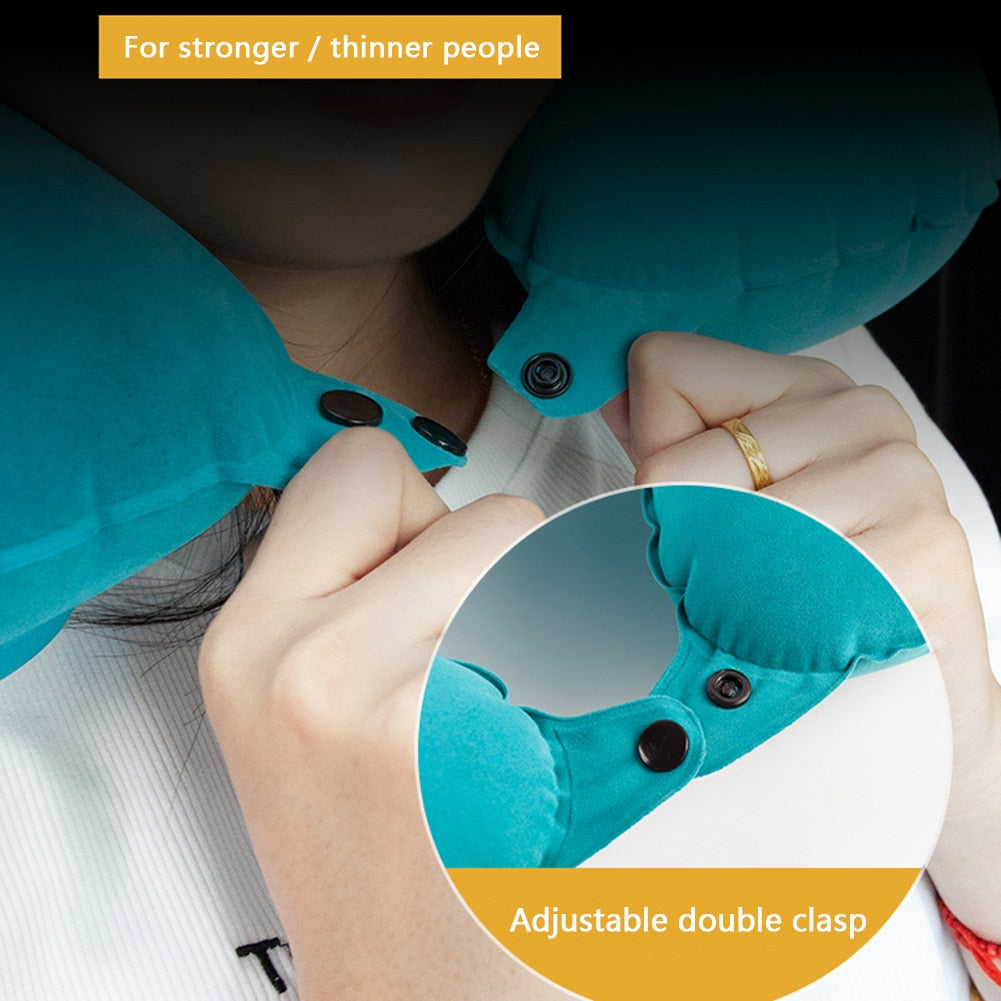 Maliben | Air Rest Inflatable Easy Pump Neck Pillow