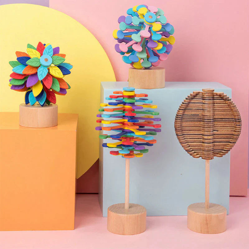 Maliben | Wooden Spinner Toy - Relaxation And Focus Enhancer