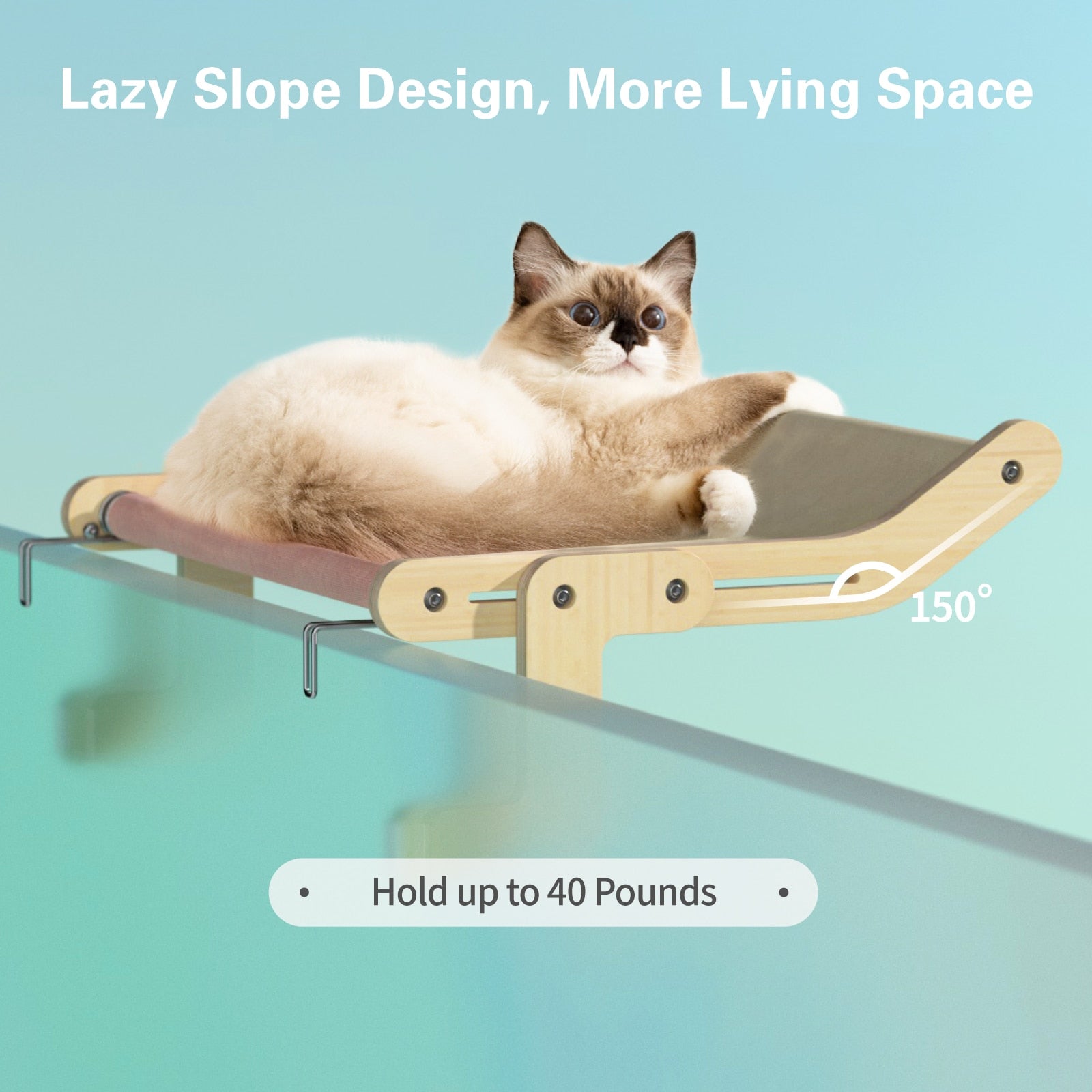 Maliben | Wooden Window Cat Hanging Bed