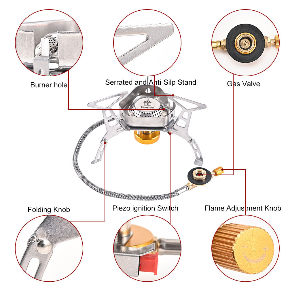Maliben | Windproof Outdoor Camping Gas Stove
