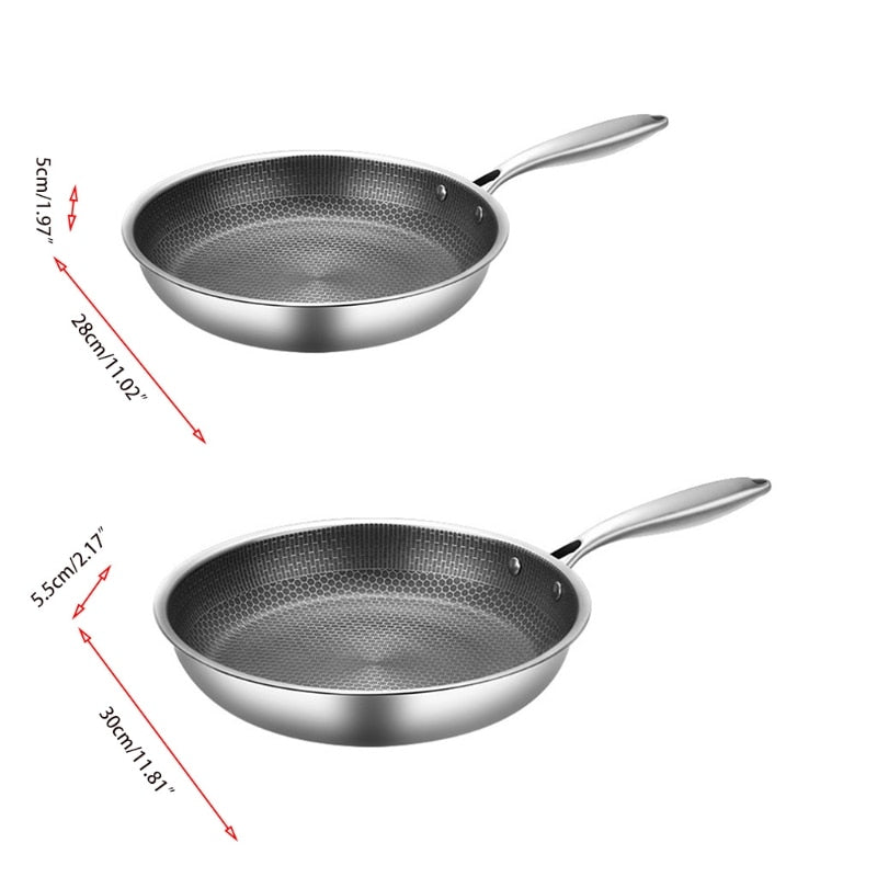 Maliben KitchenPro — Non-stick stainless steel frying pan