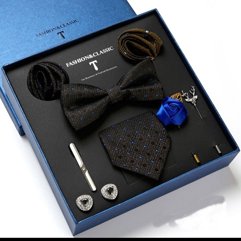Maliben | Men Tie Set Luxury Gift Box
