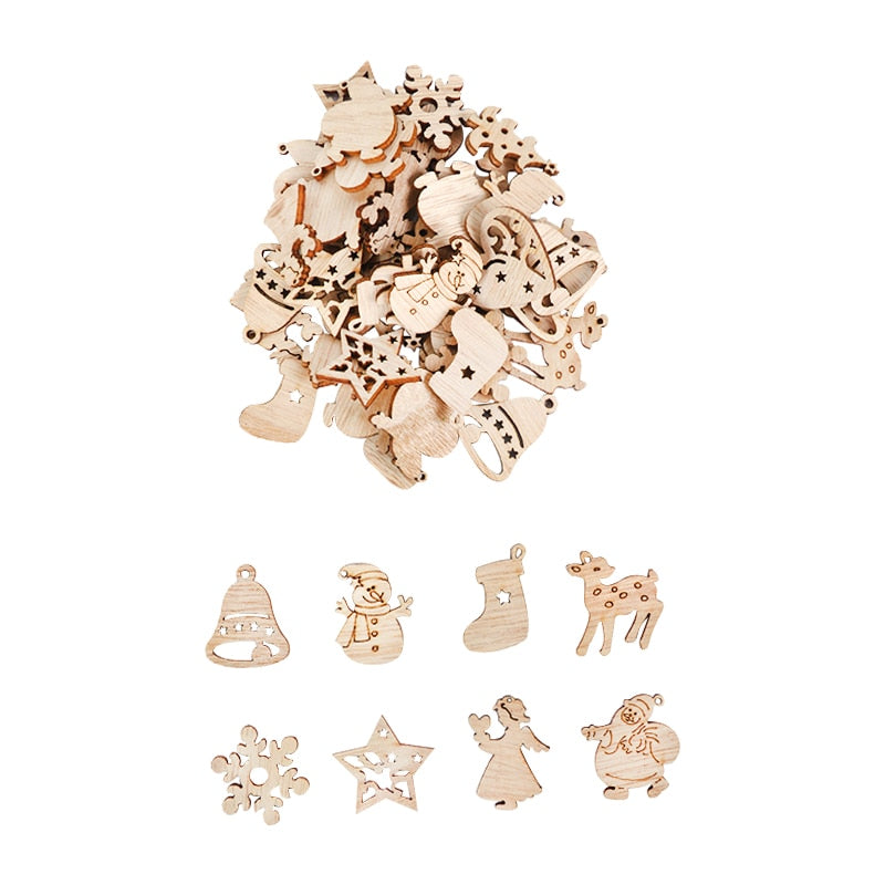 Maliben | Wooden Winter Happy Christmas Ornaments