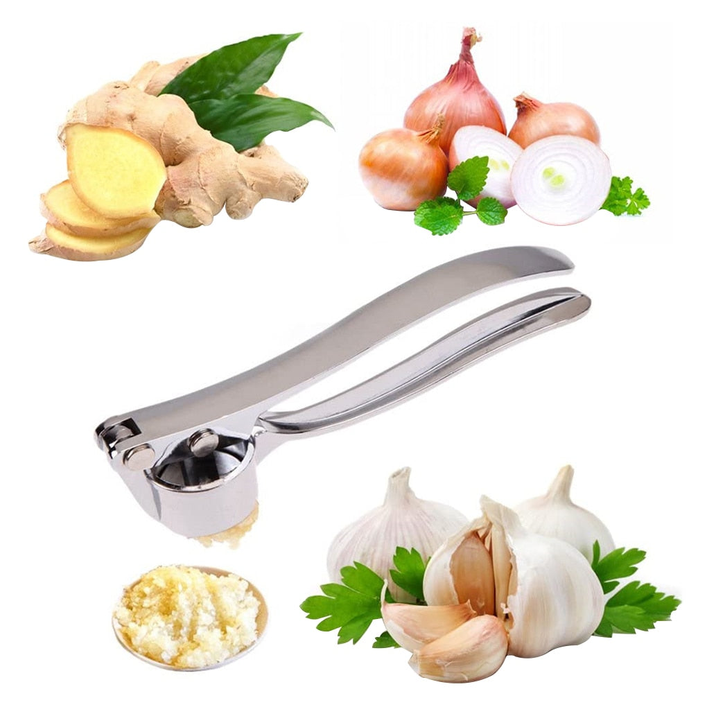 Maliben | Stainless Steel Garlic Press Chopper: Premium Hand Mill & Masher for Easy Garlic Preparation in the Kitchen