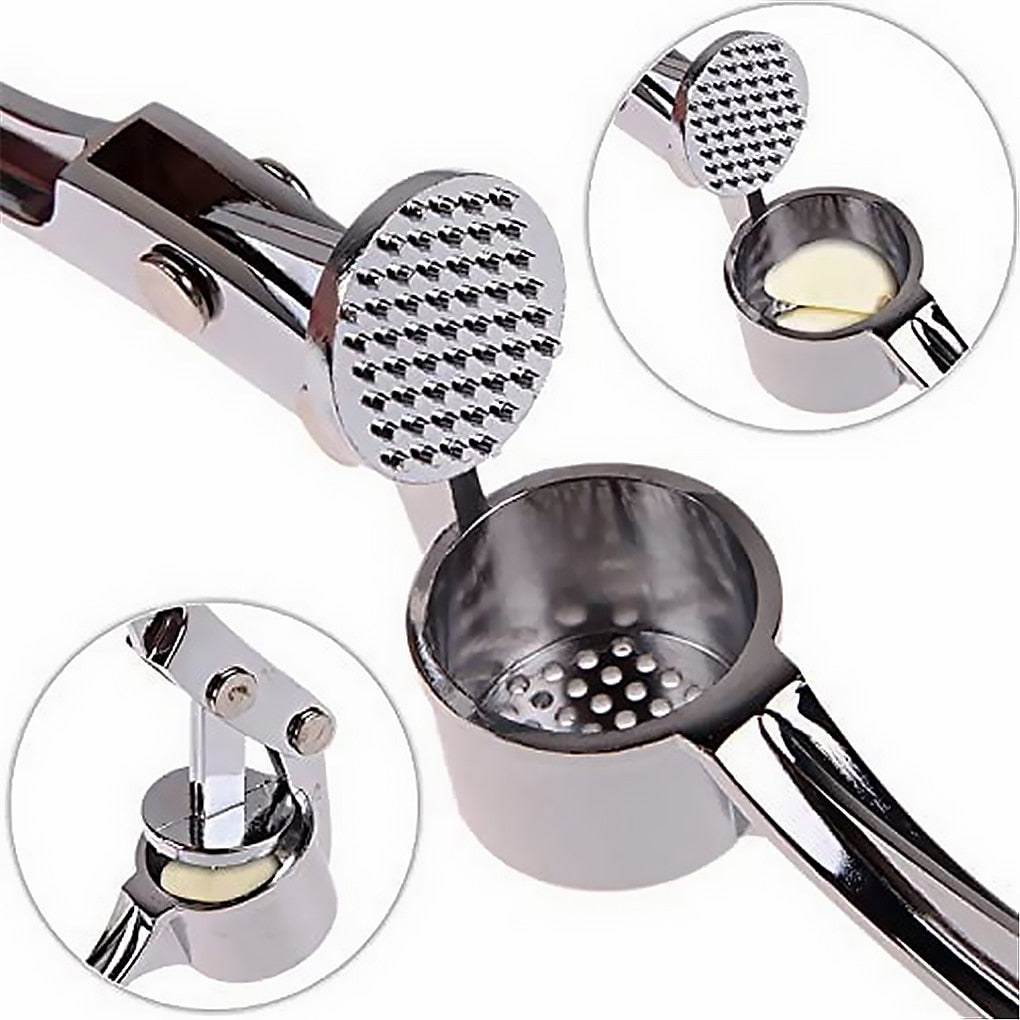 Maliben | Stainless Steel Garlic Press Chopper: Premium Hand Mill & Masher for Easy Garlic Preparation in the Kitchen