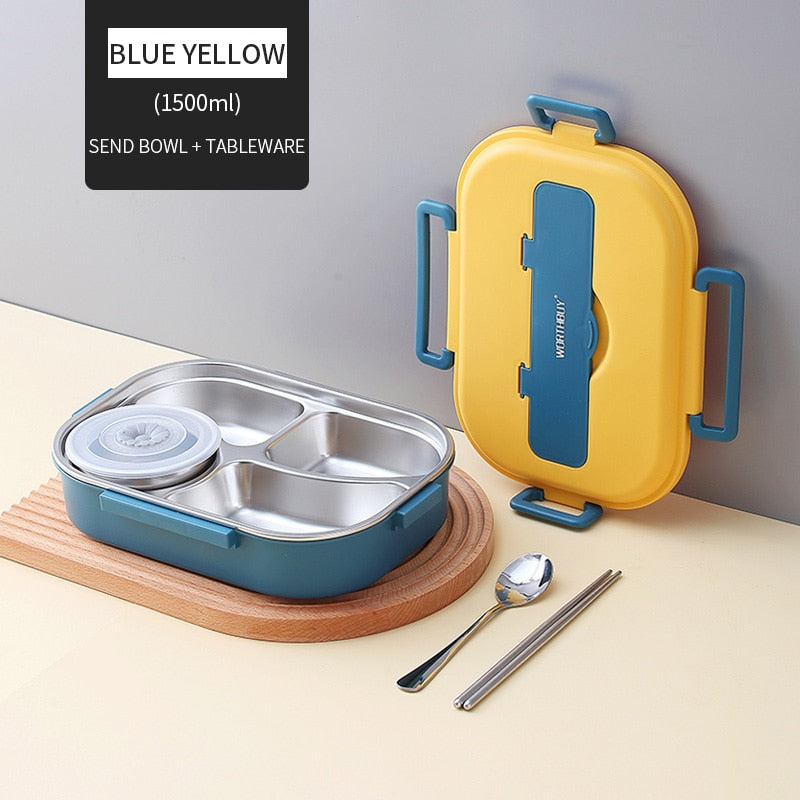 Maliben | Stainless Steel Multiple Compartment Children's Lunchbox