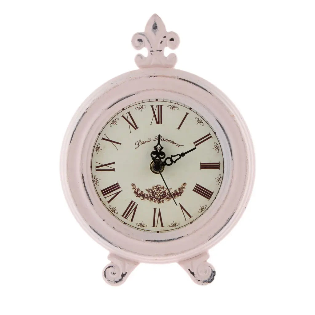 Maliben | Vintage Wooden Style Table Clock with Alarm
