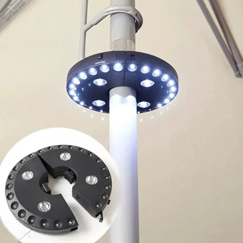 Maliben | Umbrella Light Lumiroof | 3 Brightness Levels | Wireless & Tool-Free | For Garden, Balcony & Camping