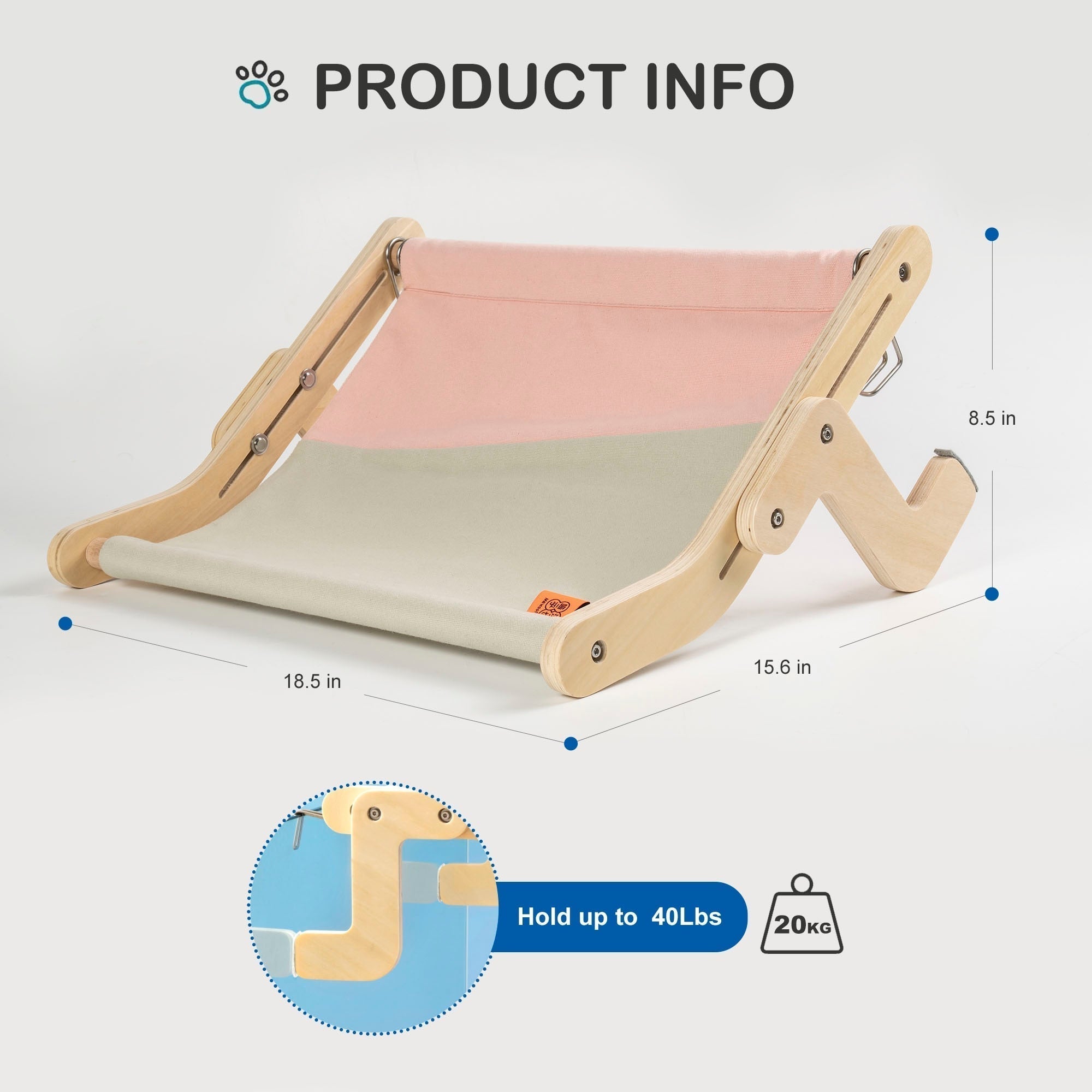Maliben | Wooden Window Cat Hanging Bed