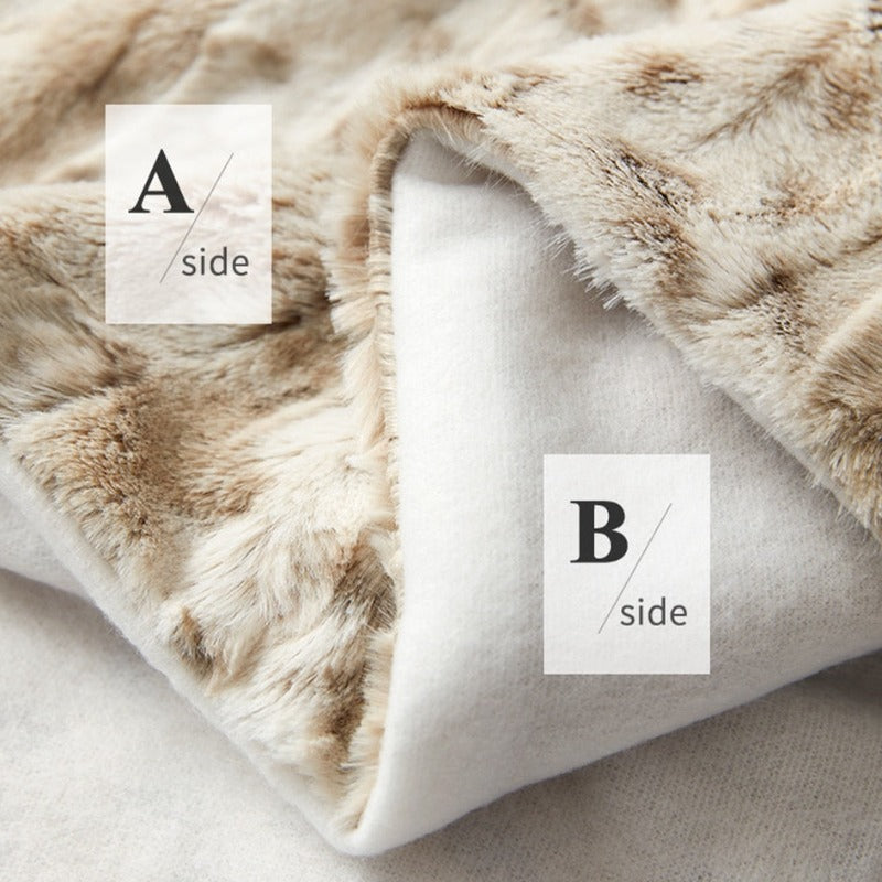 Maliben Soft Leo Pattern Blanket