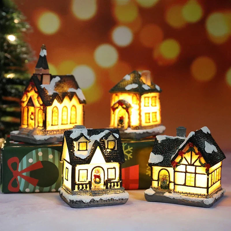 Maliben | Winter Dreams Led Christmas House Figurines