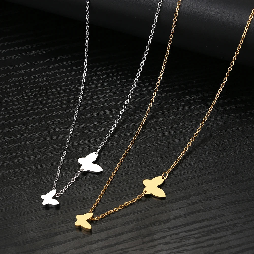 Maliben | Dainty Fluttering Butterfly Necklace