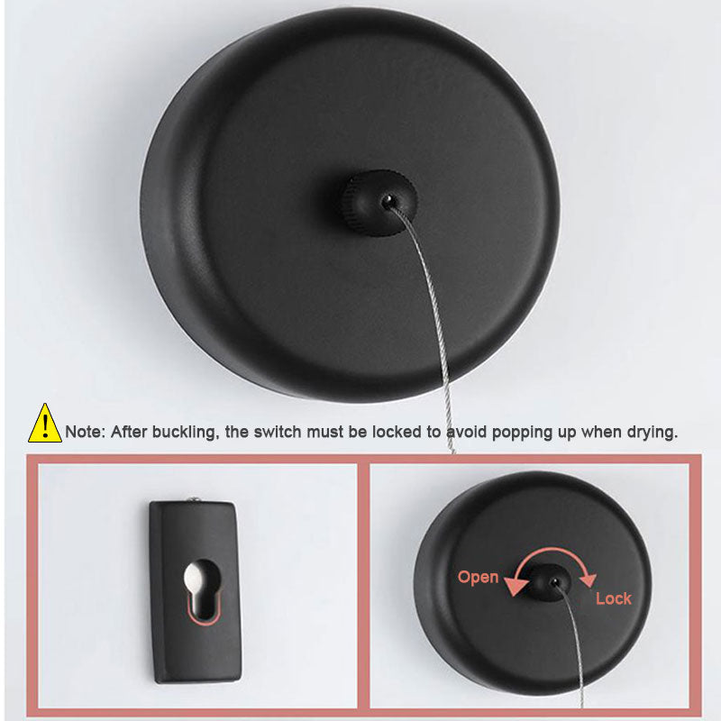 Maliben | Portable Retractable Laundry Drying Rack Rope