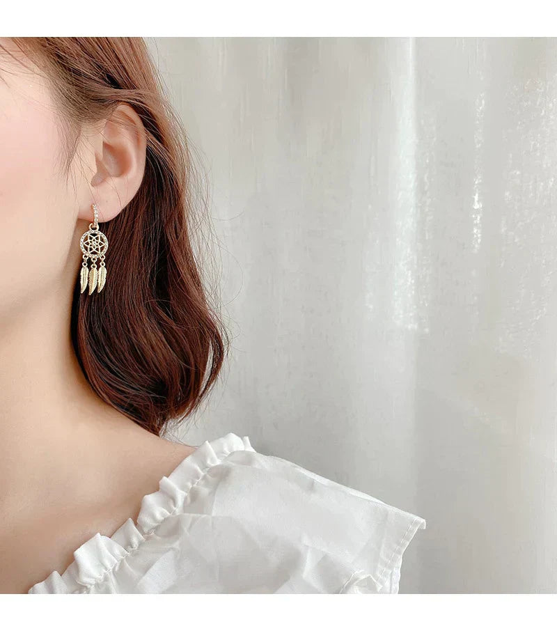 Maliben | Evani️ | Elegant Refinement With 14-Carat Gold Earrings