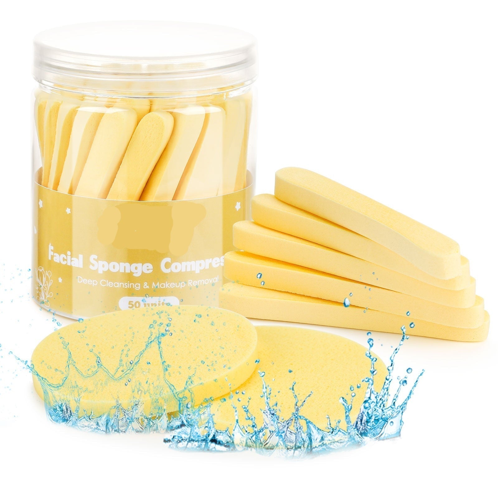 Maliben | 50pcs Water-Activated Face Cleansing Makeup Remover