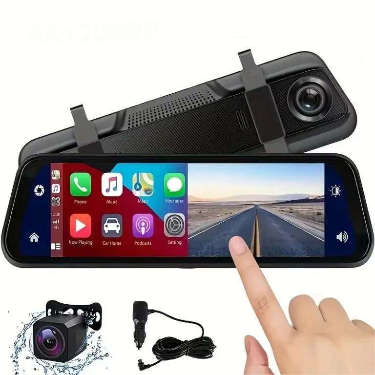 Maliben | Visionmirror Pro – Ultra Hd Mirror Dash Cam With Wireless Carplay & Android Auto