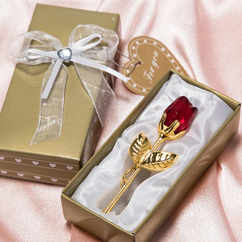 Maliben | Luxury Crystal Rose In Gift Box – Valentine's Gift For Her