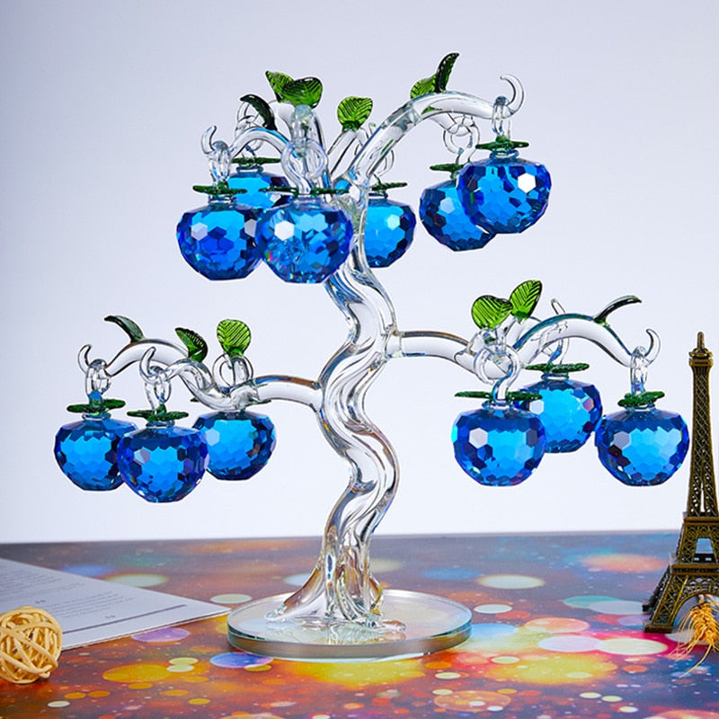 Maliben | Elegant Crystal Apple Tree Home Decor