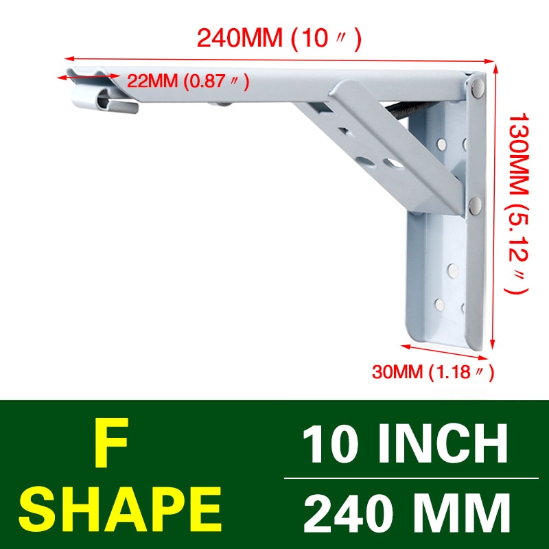 Maliben | Wall-Mounted Foldable Shelf Organizer Bracket