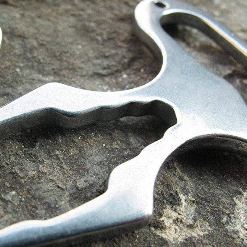 Maliben | Stainless Steel Multifunctional Camping Wrench Tool
