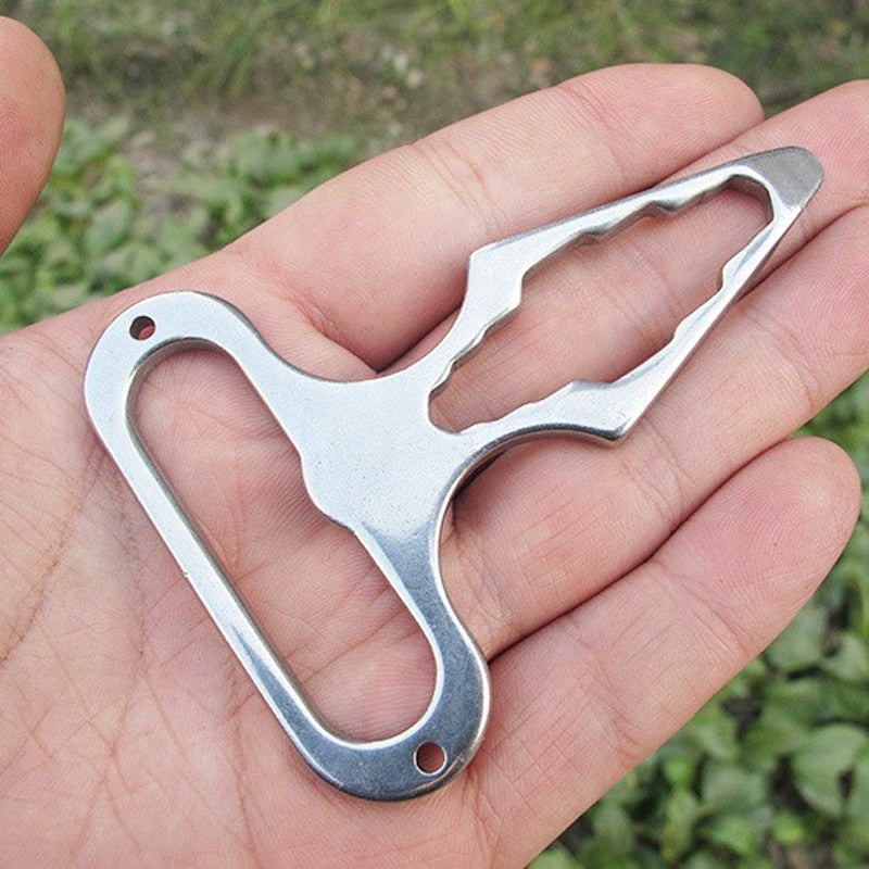 Maliben | Stainless Steel Multifunctional Camping Wrench Tool