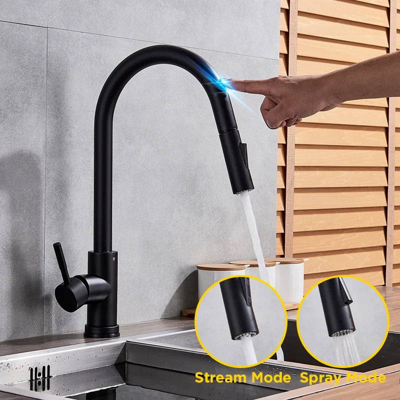 Maliben | Pull-Out Kitchen Faucet With Touch Control And Sensor Function