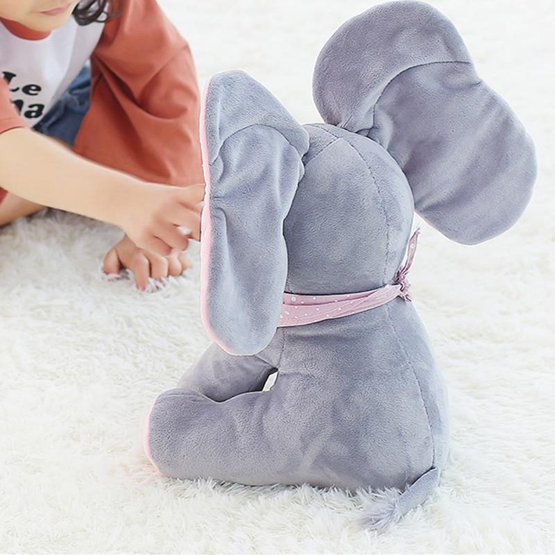 Maliben | No.1 Singing Peek A Boo Elephant Flappy Ear Plush Interactive Kids Toy