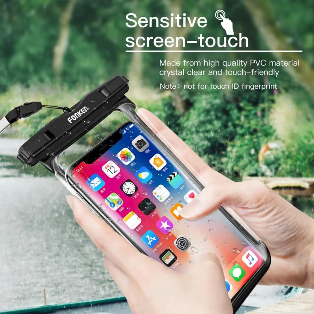 Maliben | Waterproof Smartphone Case Dryvault | Full View Design | Side Accessible | With Carrying Strap