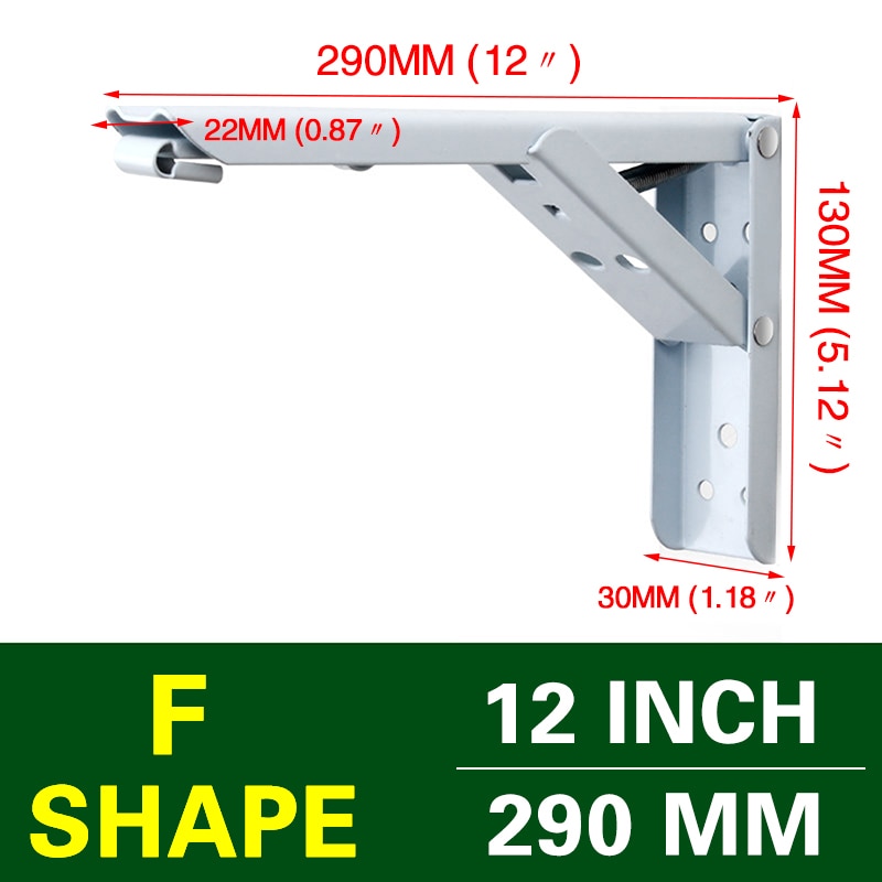Maliben | Wall-Mounted Foldable Shelf Organizer Bracket