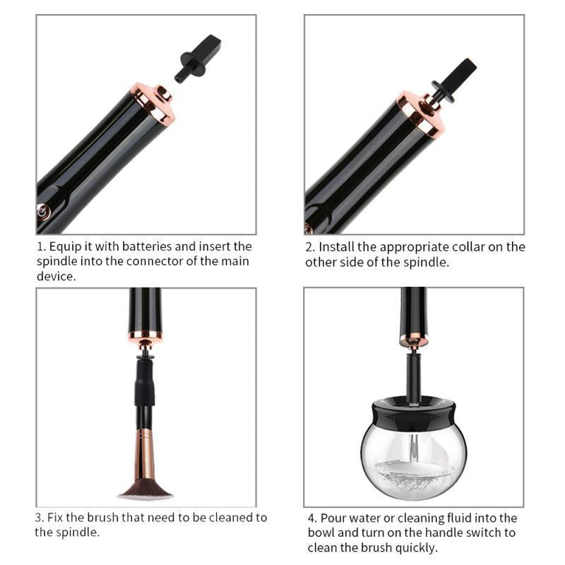 Maliben | Electric Makeup Brush Cleaner Convenient Cleanser Cleaning Tool