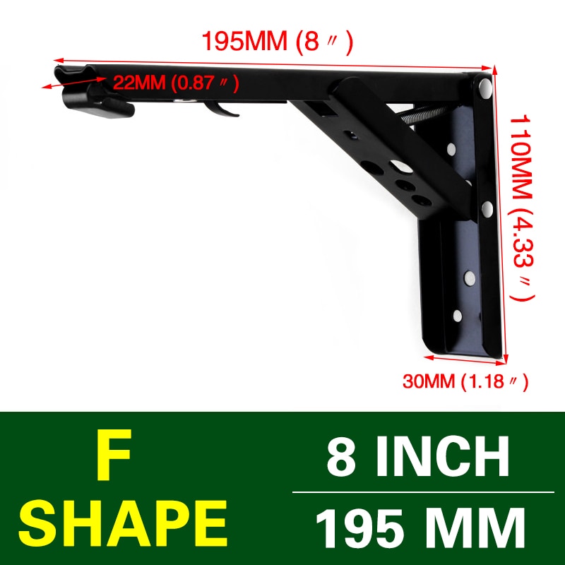 Maliben | Wall-Mounted Foldable Shelf Organizer Bracket