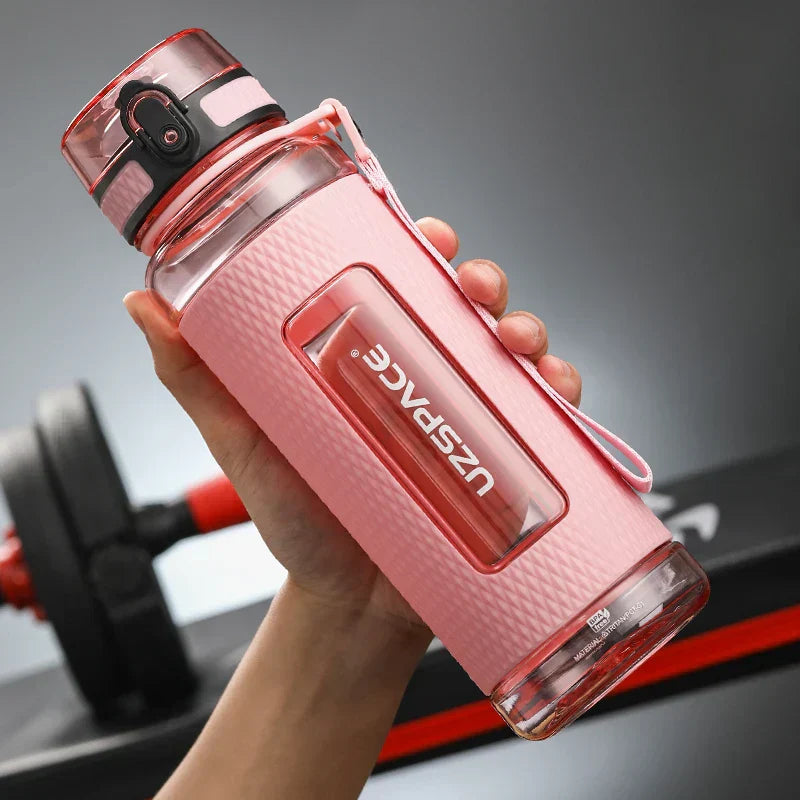 Maliben | UZSPACE Sport Water Bottles, BPA-free, portable, impact-resistant, leak-proof, large capacity, fitness water kettle, Tritan plastic drinking bottle
