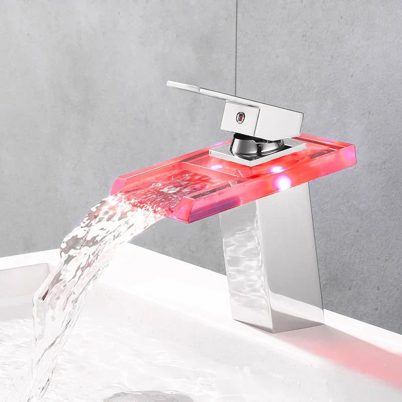 Maliben | Led Brass Waterfall Modern Faucet
