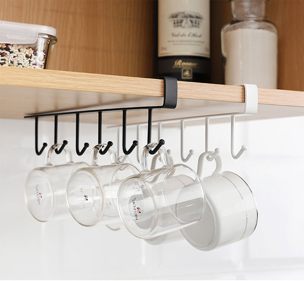 Maliben | Kitchen Under Cabinet Organizer Hook Rack