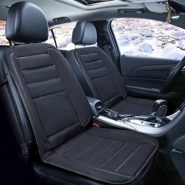 Maliben | Heatride Heated Car Seat Cushion – 12v Memory Foam Seat And Back Heating
