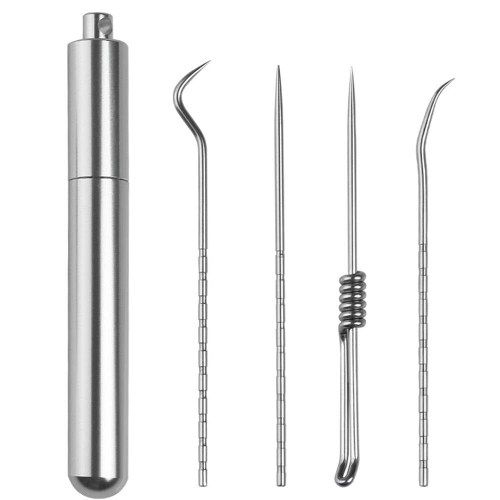 Maliben | Minty Portable Metal Toothpick Cleaner Set