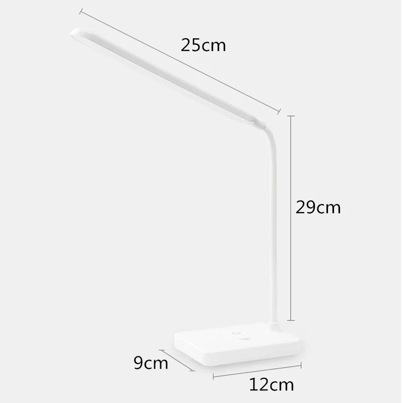 Maliben | Led Table Lamp | Eye-Friendly & Dimmable | Touch Control | Usb Charging Function & Phone Holder