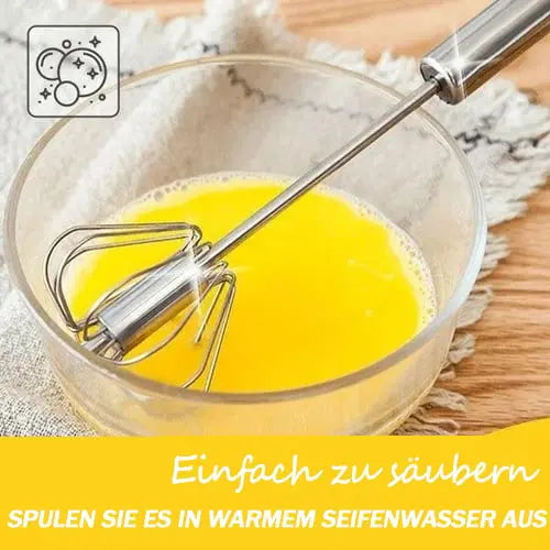 Maliben | Semi-Automatic Stainless Steel Whisk – Fast, Robust & Without Electricity