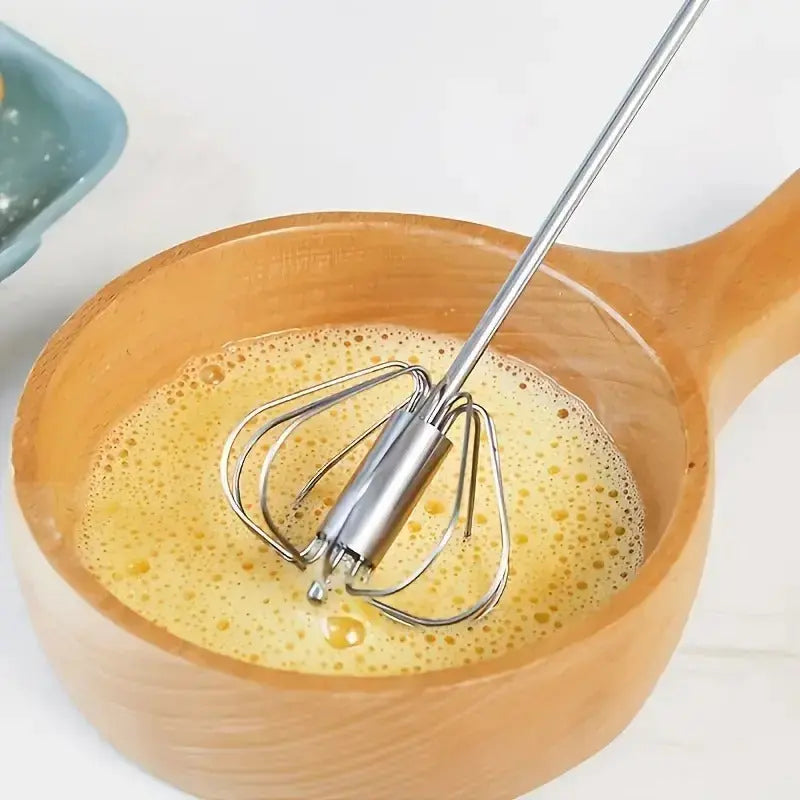 Maliben | Semi-Automatic Stainless Steel Whisk – Fast, Robust & Without Electricity