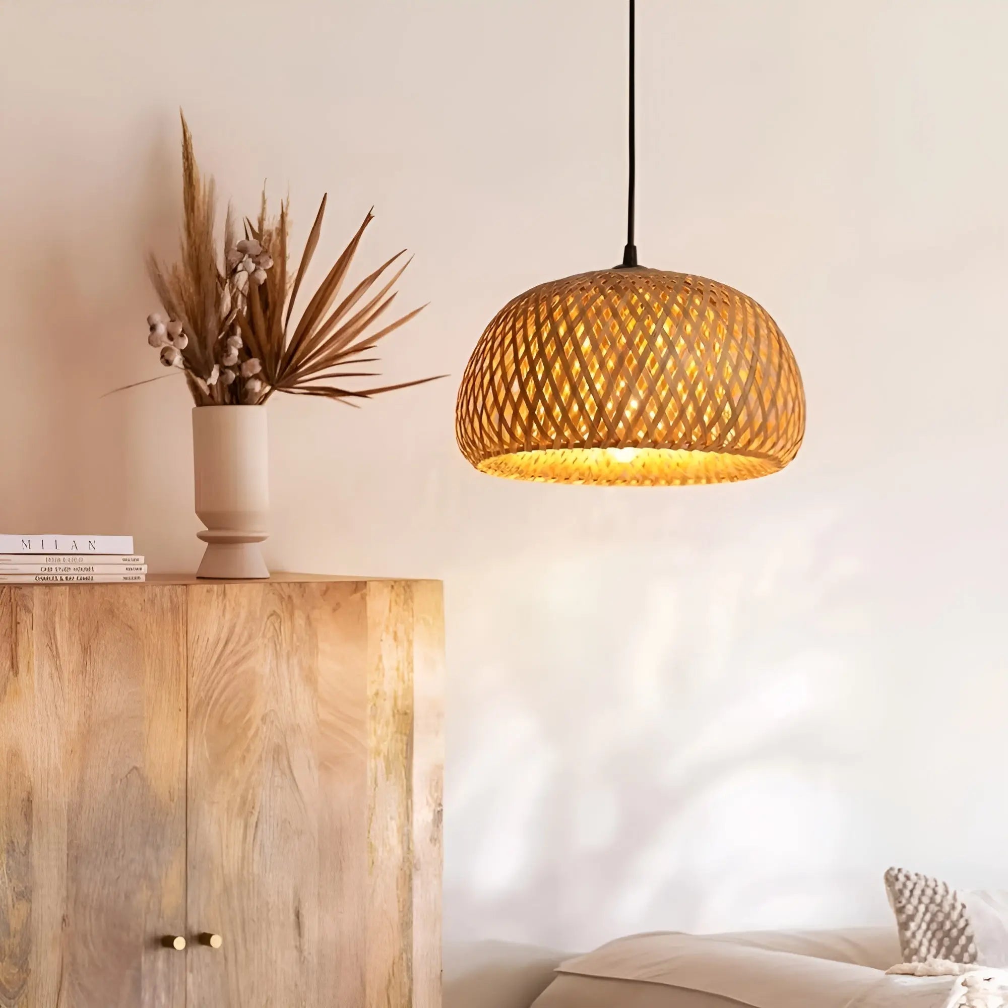 Maliben | Elegant Rattan Pendant Light: Luxury Lighting For Any Space