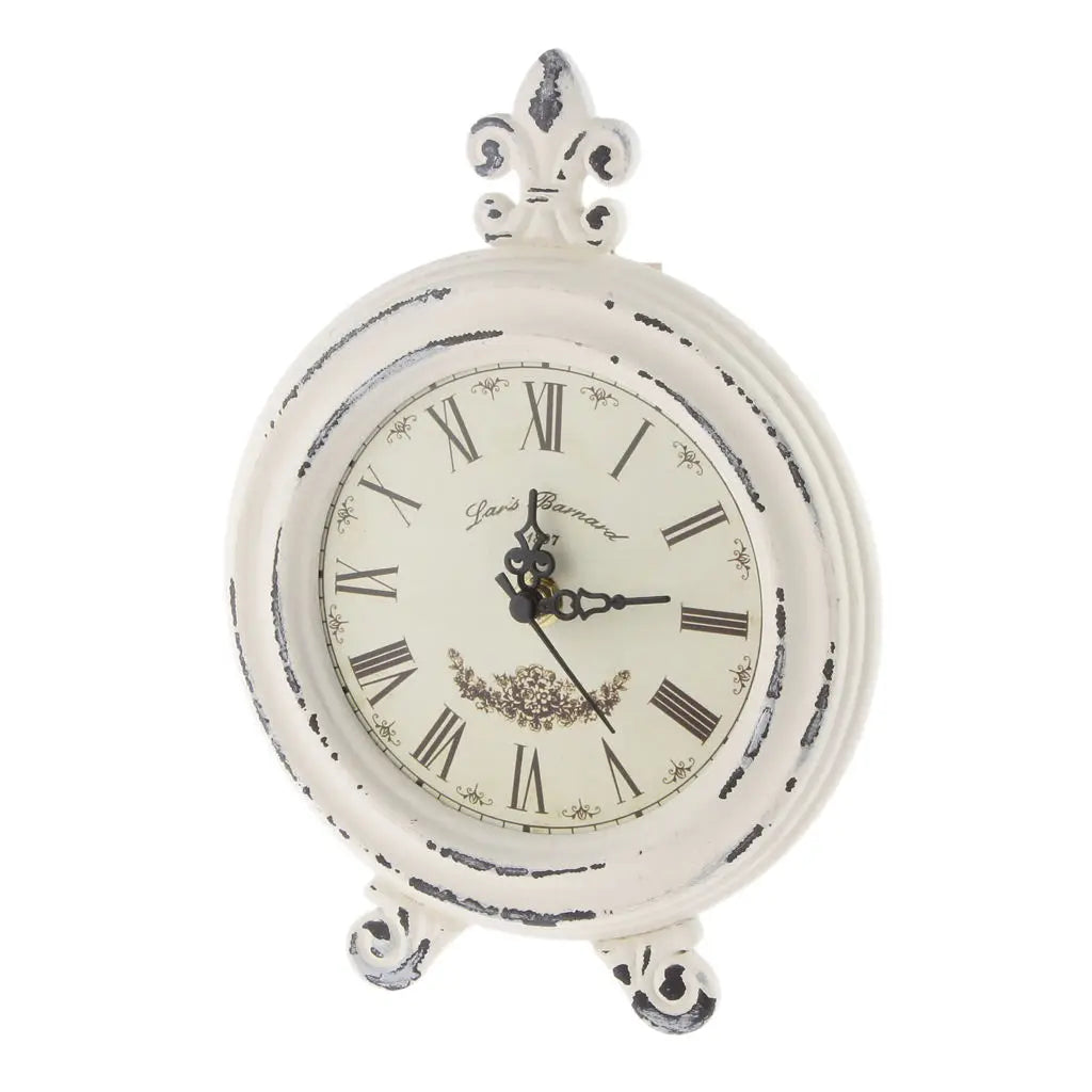 Maliben | Vintage Wooden Style Table Clock with Alarm
