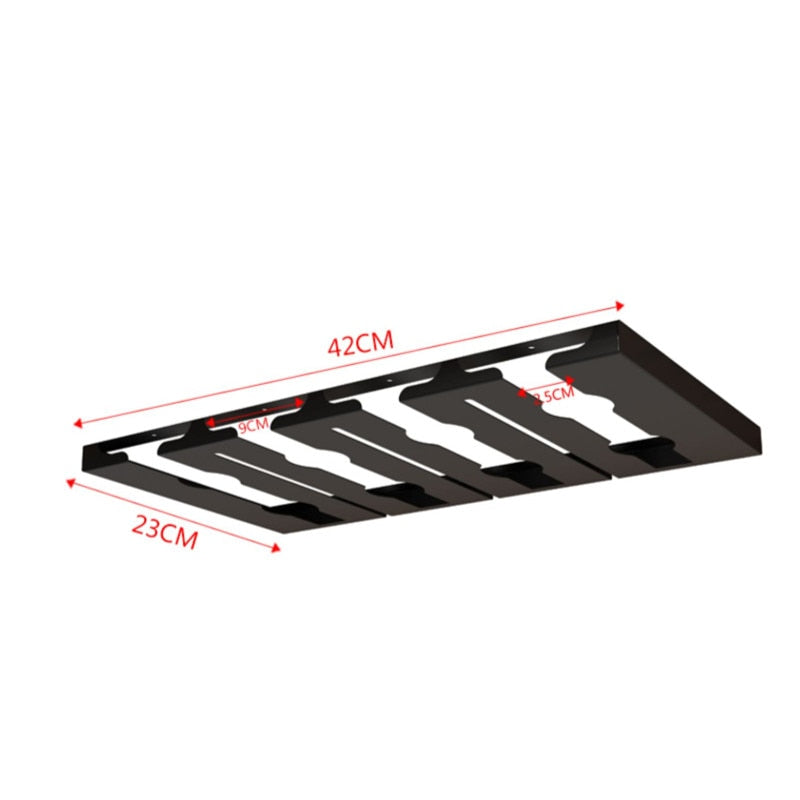 Maliben | Under Cabinet Glass Organizer Rack