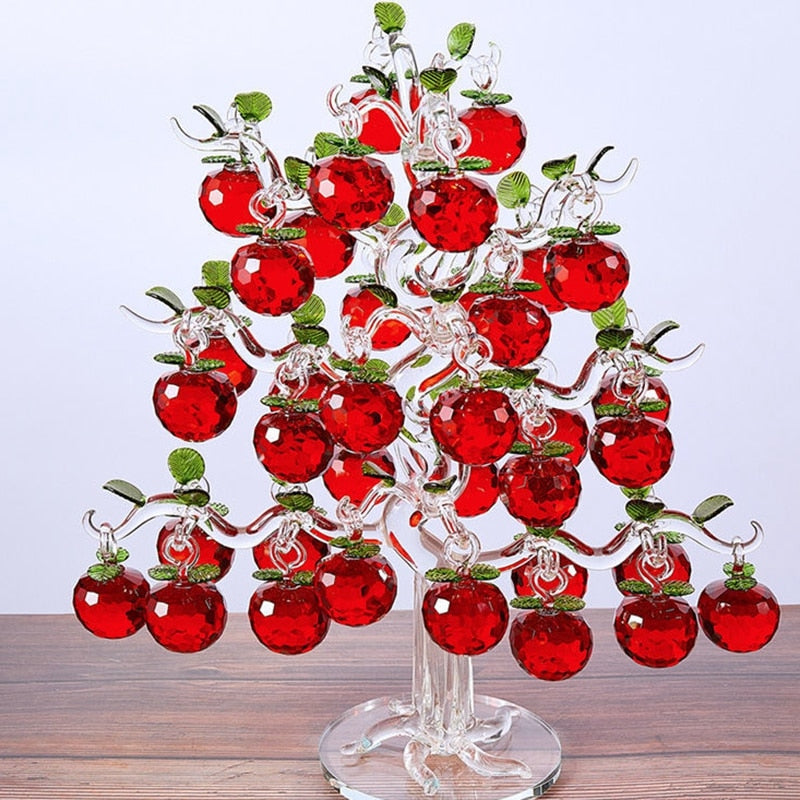 Maliben | Elegant Crystal Apple Tree Home Decor