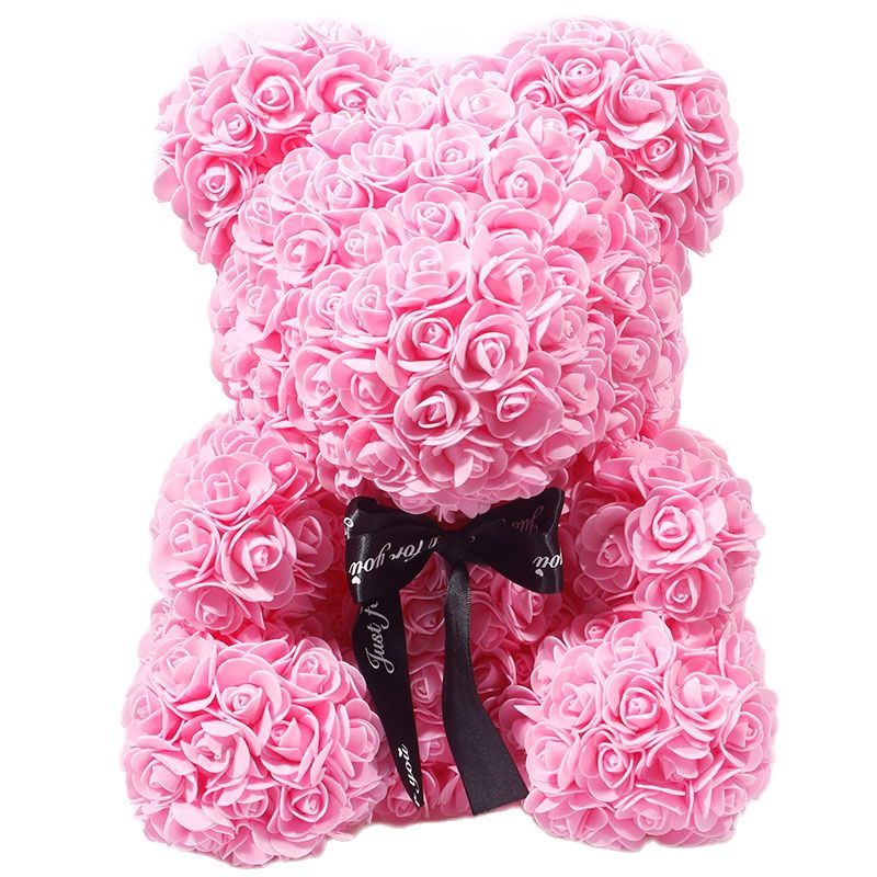 Maliben | Artificial Rose Flowers Teddy Bear