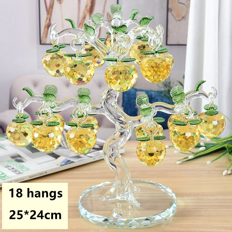 Maliben | Elegant Crystal Apple Tree Home Decor