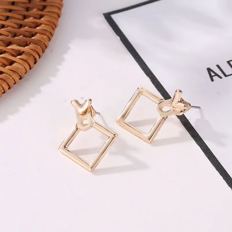 Maliben | Geometric Overlap Earrings