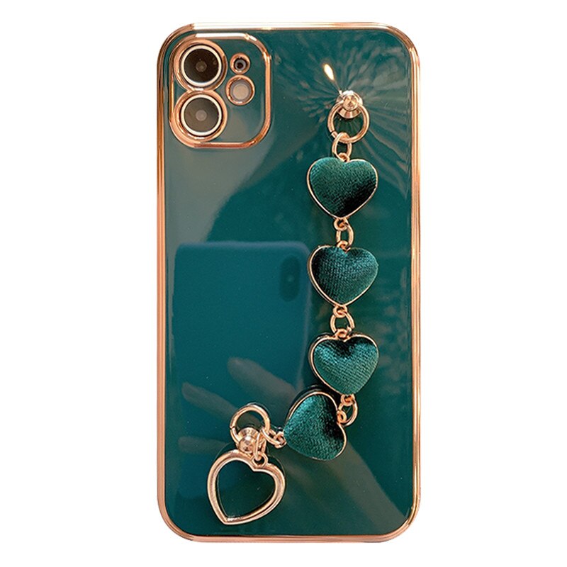 Maliben | Precious Metal Heart Iphone Case