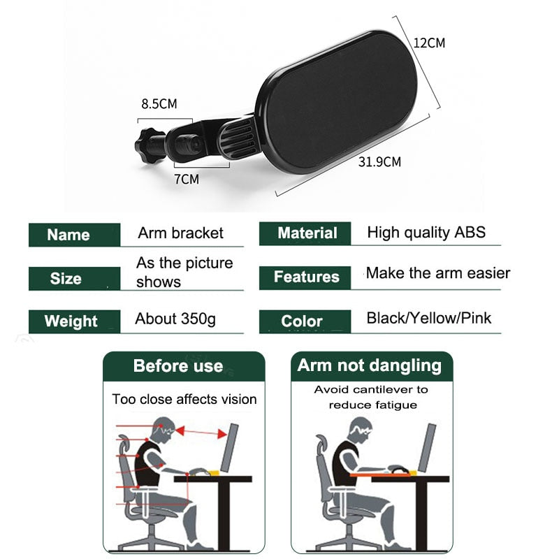 MAliben | Ergowork Computer Armrest Pro® - Prevent a Mouse Arm!