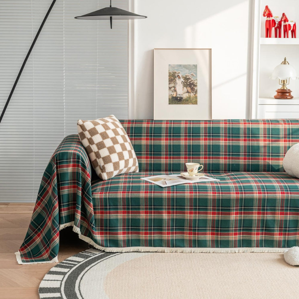 Maliben | Hearthline Cottage Plaid Sofa Cover