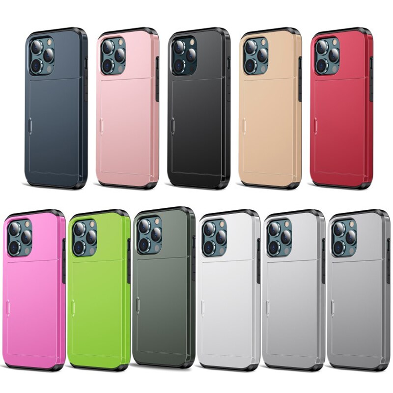 Maliben | Business Armor Slide Wallet Iphone Case